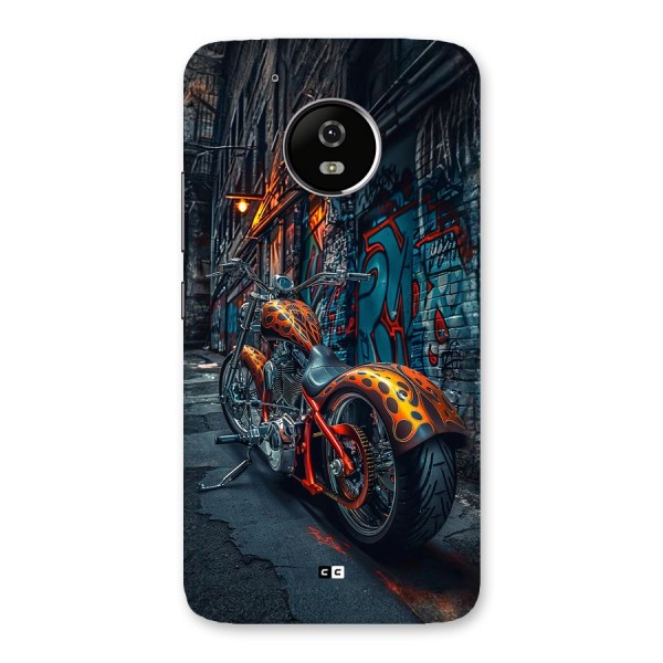 Orange Fatbike Back Case for Moto G5