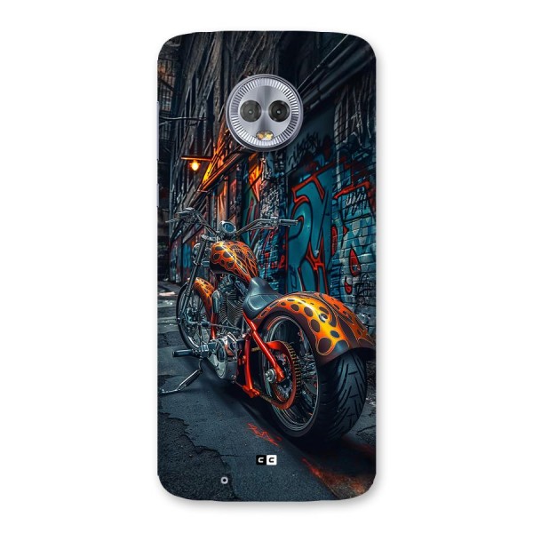 Orange Fatbike Back Case for Moto G6