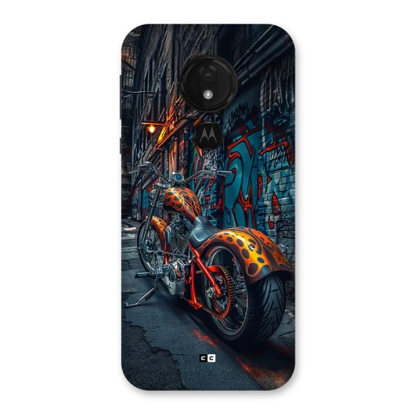 Orange Fatbike Back Case for Moto G7 Power