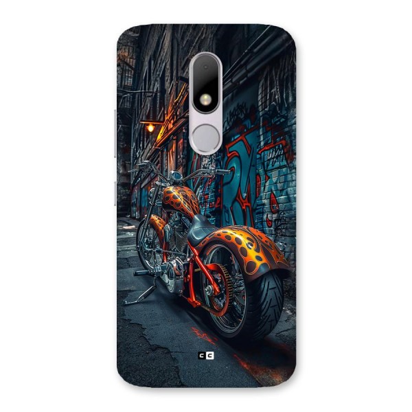 Orange Fatbike Back Case for Moto M