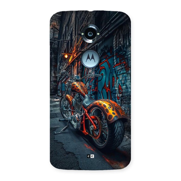 Orange Fatbike Back Case for Moto X2