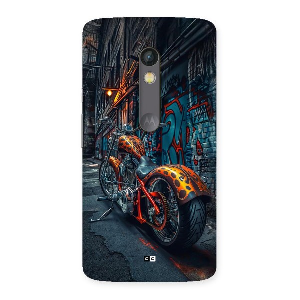 Orange Fatbike Back Case for Moto X Play