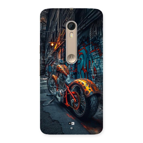 Orange Fatbike Back Case for Moto X Style