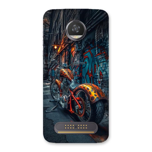 Orange Fatbike Back Case for Moto Z2 Play