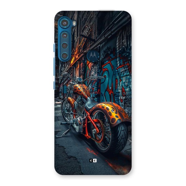 Orange Fatbike Back Case for Motorola One Fusion Plus