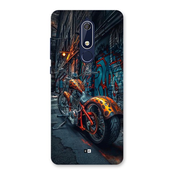 Orange Fatbike Back Case for Nokia 5.1