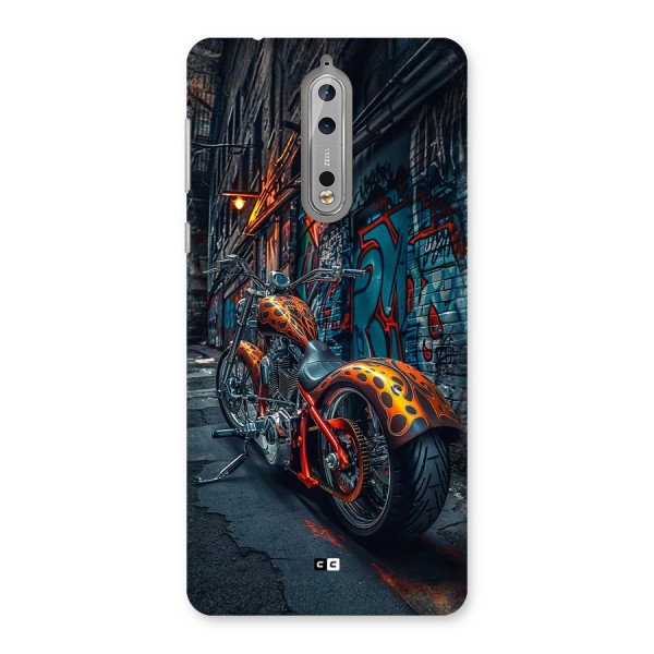 Orange Fatbike Back Case for Nokia 8