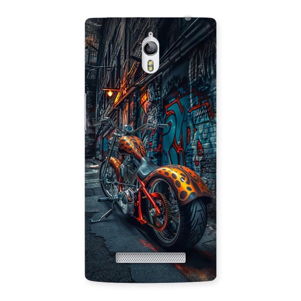 Orange Fatbike Back Case for Oppo Find 7