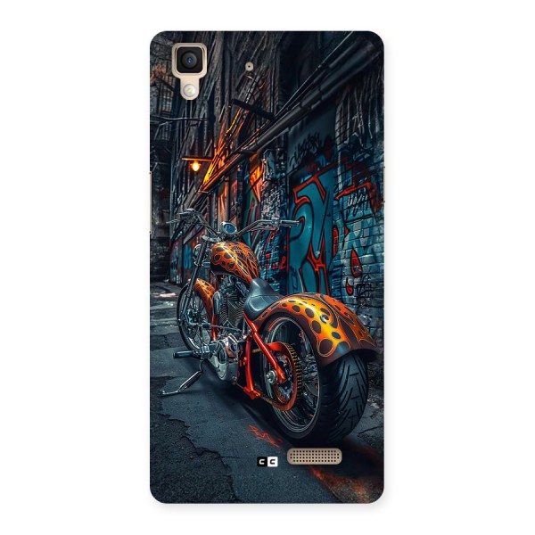 Orange Fatbike Back Case for Oppo R7