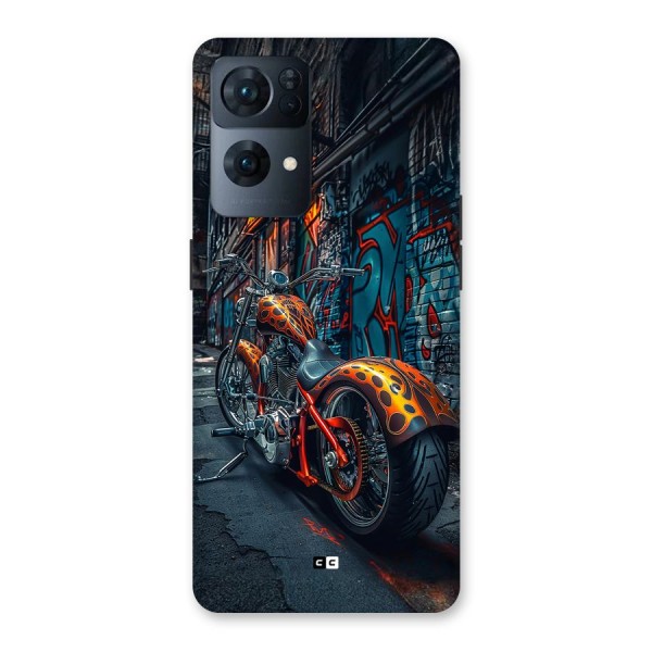 Orange Fatbike Back Case for Oppo Reno7 Pro 5G