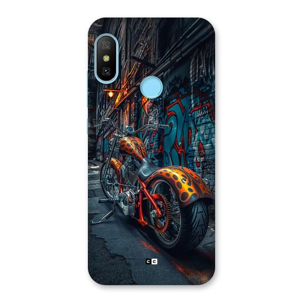 Orange Fatbike Back Case for Redmi 6 Pro