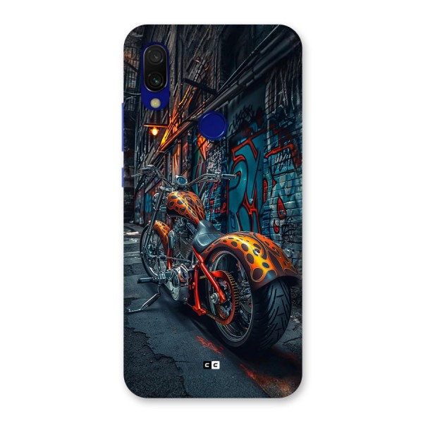 Orange Fatbike Back Case for Redmi 7