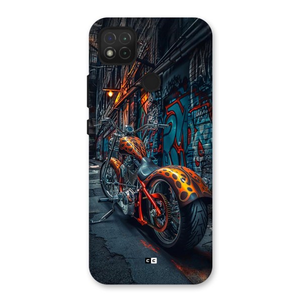 Orange Fatbike Back Case for Redmi 9