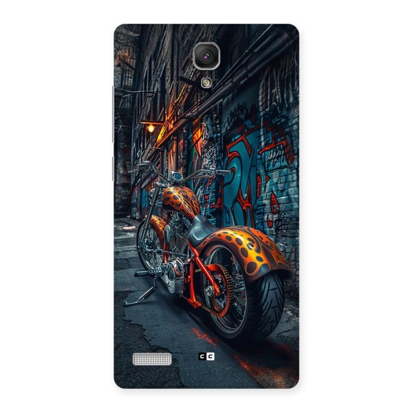 Orange Fatbike Back Case for Redmi Note