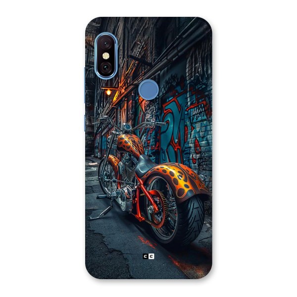 Orange Fatbike Back Case for Redmi Note 6 Pro