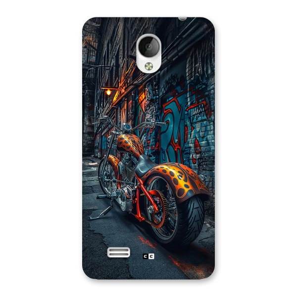 Orange Fatbike Back Case for Vivo Y21