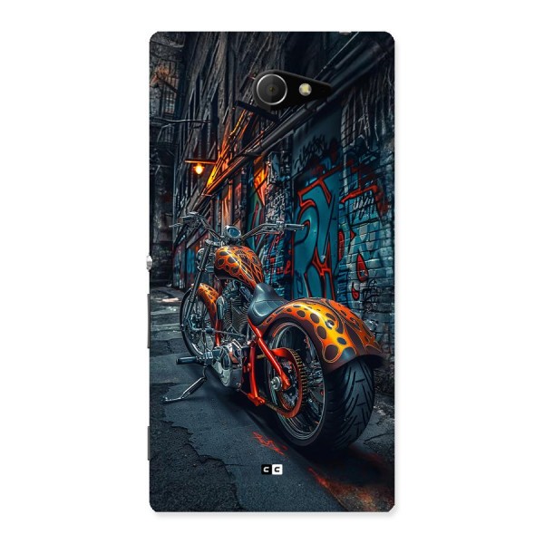 Orange Fatbike Back Case for Xperia M2