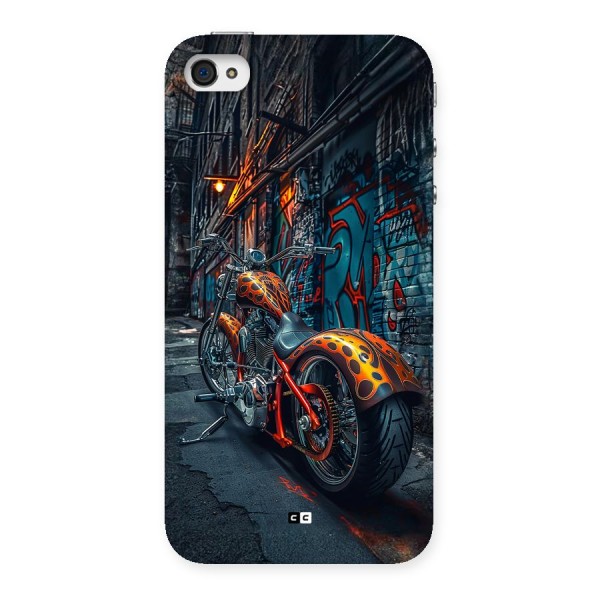 Orange Fatbike Back Case for iPhone 4 4s