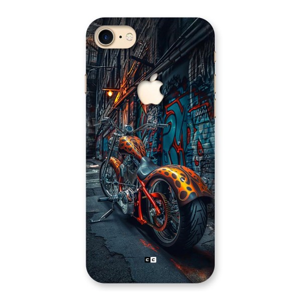 Orange Fatbike Back Case for iPhone 7 Apple Cut