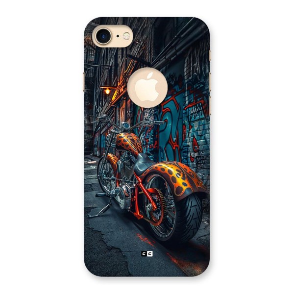 Orange Fatbike Back Case for iPhone 8 Logo Cut