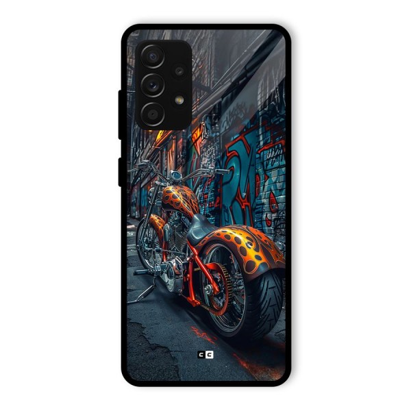 Orange Fatbike Glass Back Case for Galaxy A53 5G