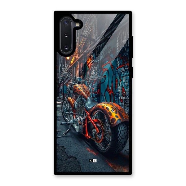 Orange Fatbike Glass Back Case for Galaxy Note 10