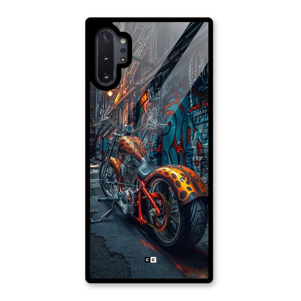 Orange Fatbike Glass Back Case for Galaxy Note 10 Plus