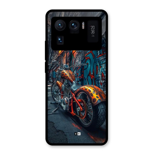 Orange Fatbike Glass Back Case for Mi 11 Ultra