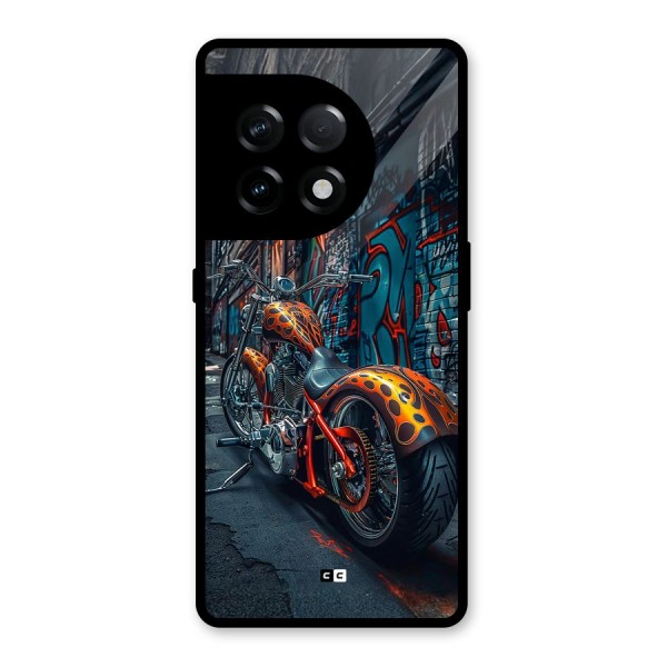 Orange Fatbike Glass Back Case for OnePlus 11R