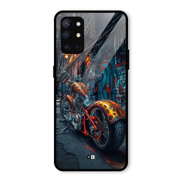 Orange Fatbike Glass Back Case for OnePlus 9R