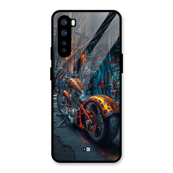 Orange Fatbike Glass Back Case for OnePlus Nord