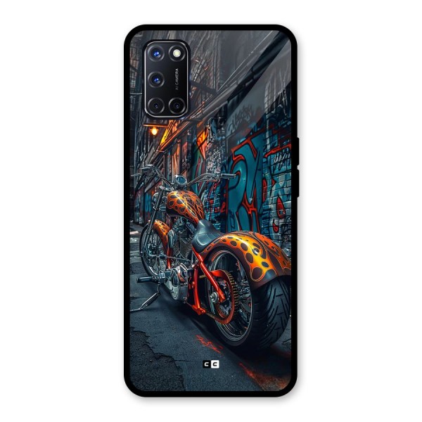 Orange Fatbike Glass Back Case for Oppo A52