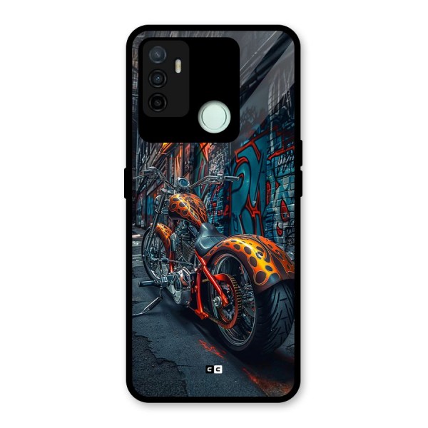 Orange Fatbike Glass Back Case for Oppo A53