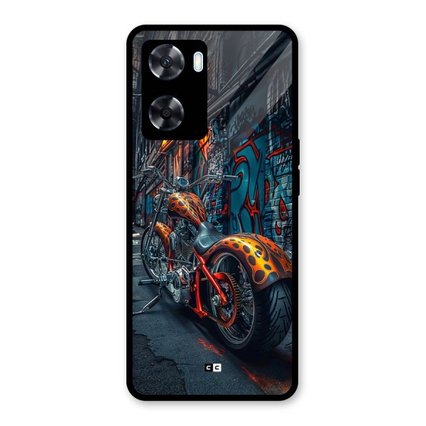 Orange Fatbike Glass Back Case for Oppo A77s