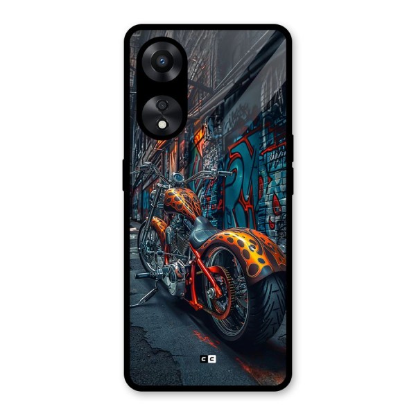 Orange Fatbike Glass Back Case for Oppo A78