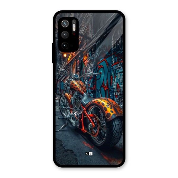 Orange Fatbike Glass Back Case for Poco M3 Pro 5G