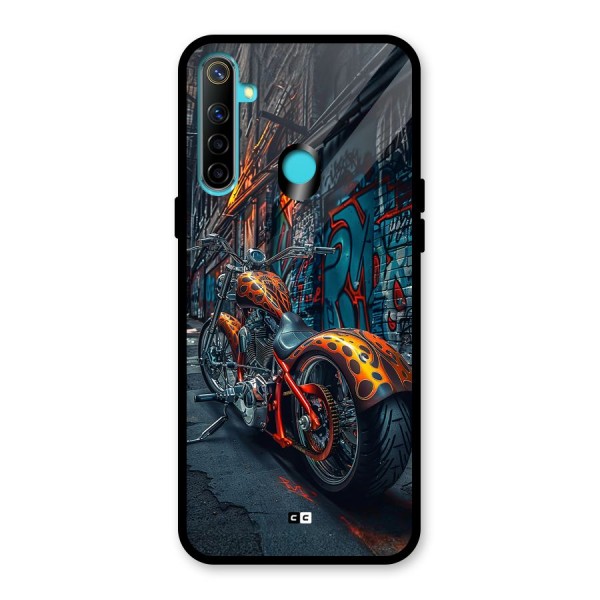 Orange Fatbike Glass Back Case for Realme 5