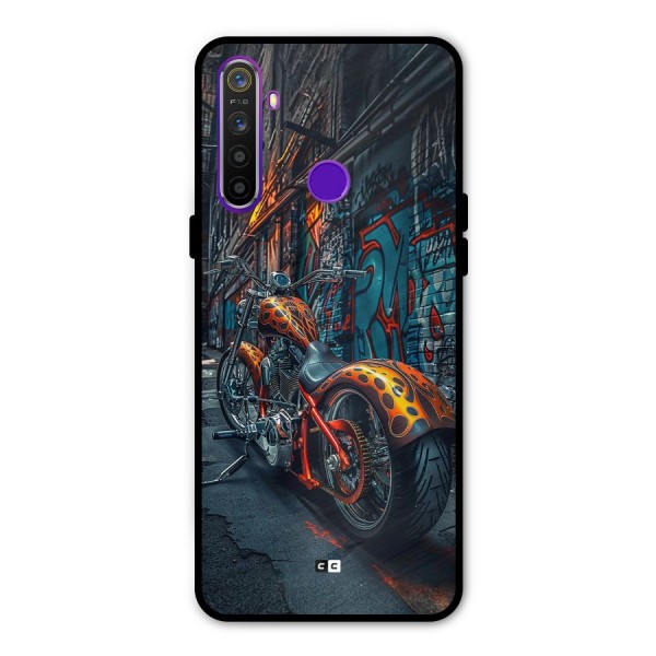 Orange Fatbike Glass Back Case for Realme 5s