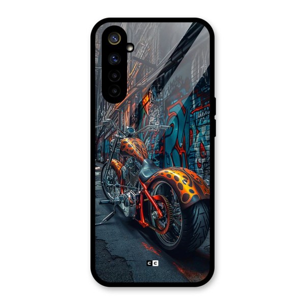 Orange Fatbike Glass Back Case for Realme 6