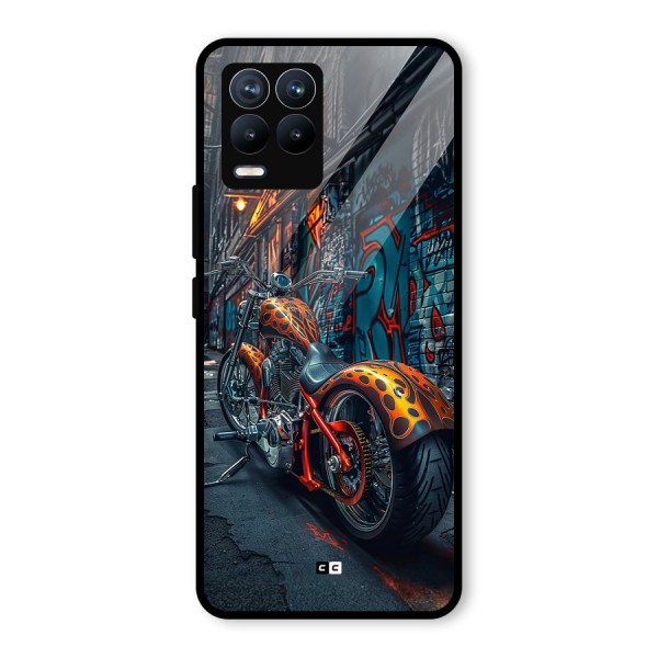 Orange Fatbike Glass Back Case for Realme 8