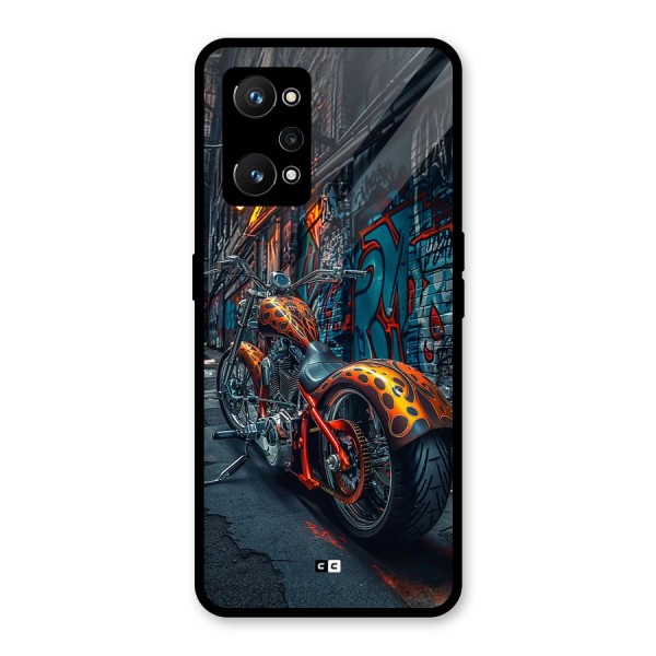 Orange Fatbike Glass Back Case for Realme GT Neo 3T