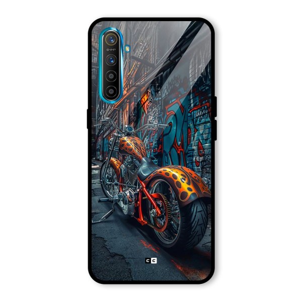 Orange Fatbike Glass Back Case for Realme X2