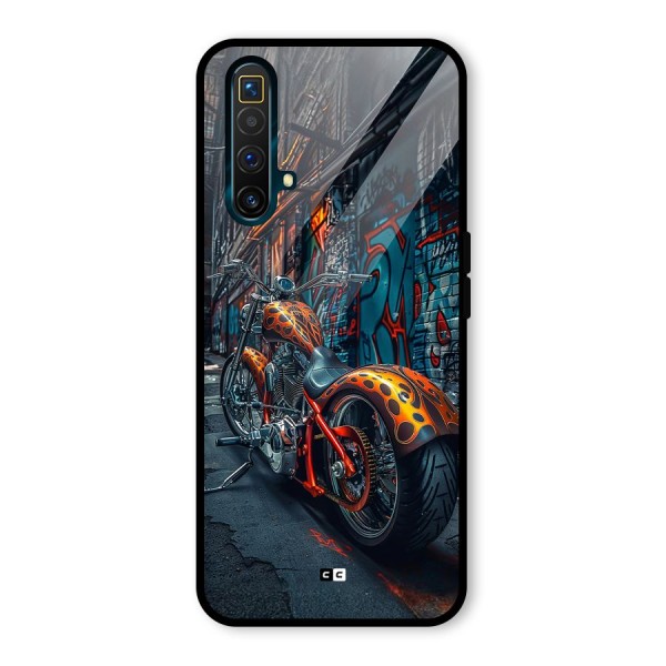 Orange Fatbike Glass Back Case for Realme X3 SuperZoom