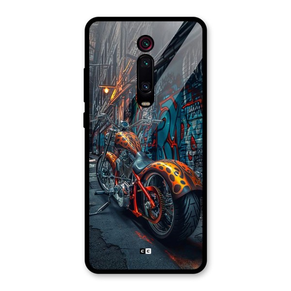 Orange Fatbike Glass Back Case for Redmi K20