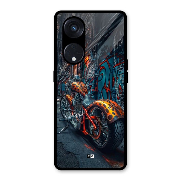 Orange Fatbike Glass Back Case for Reno8 T 5G