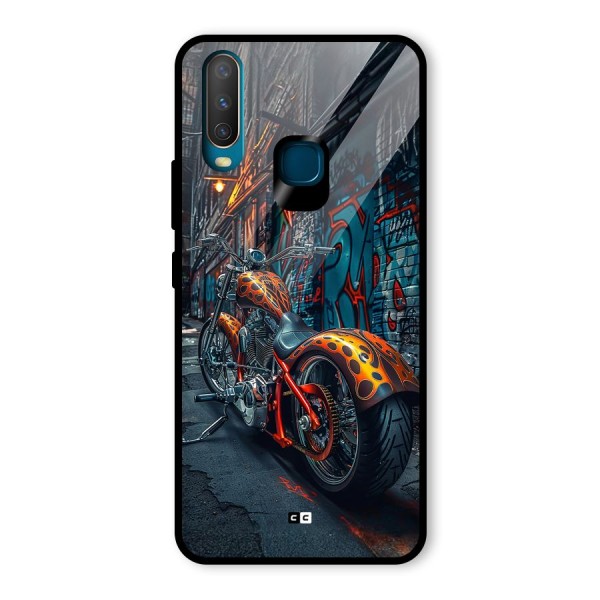 Orange Fatbike Glass Back Case for Vivo U10