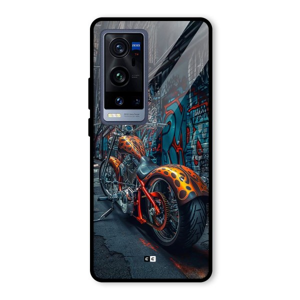 Orange Fatbike Glass Back Case for Vivo X60 Pro Plus