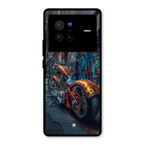 Orange Fatbike Glass Back Case for Vivo X80