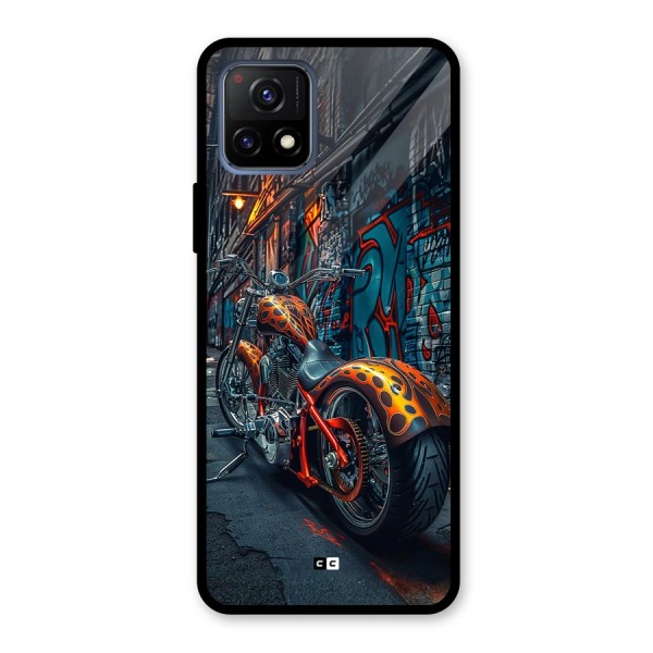 Orange Fatbike Glass Back Case for Vivo Y72 5G