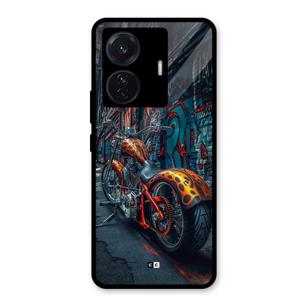 Orange Fatbike Glass Back Case for Vivo iQOO Z6 Pro